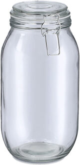 Zeller Weckpot/inmaakpot Alfie - 2L - glas - beugelsluiting - D13 x H26 cm