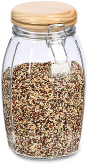 Zeller Weckpotten/inmaakpotten - 1.85L - glas - met beugelsluiting - D13 x H23 cm