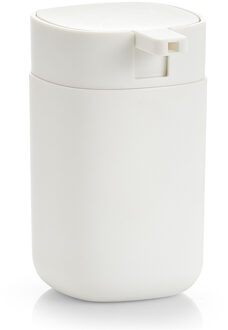 Zeller Zeeppompje/dispenser - kunststof - wit - 12 cm - modern