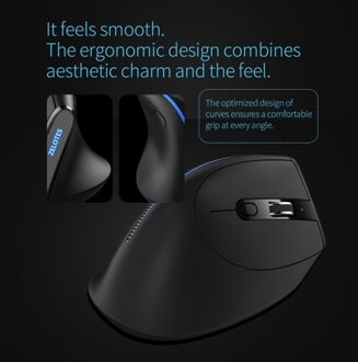 ZELOTES F-36A 2.4G Wireless Mouse Charging Blu-ray 6-button Optical mouse 3 level DPI black