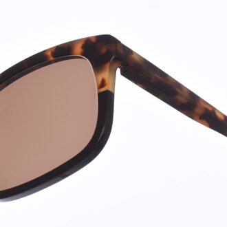 Zen Rechthoekige acetaat zonnebril Z419 heren Bruin - One Size