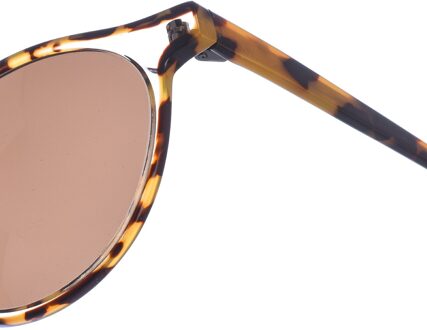 Zen Unisex Z487 Pantos Shape Acetaat Zonnebril Bruin