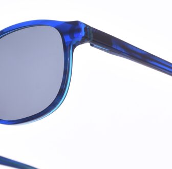 Zen Z422 Unisex Vierkante Vorm Acetaat Zonnebril Donkerblauw - One Size