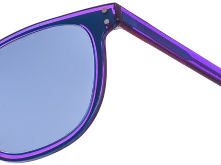 Zen Z434 Unisex Vierkante Vorm Acetaat Zonnebril Blauw
