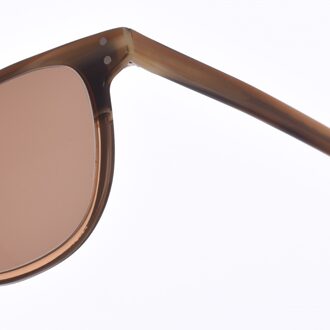 Zen Z434 Unisex Vierkante Vorm Acetaat Zonnebril Veelkleurig