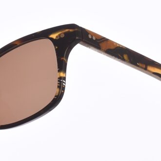 Zen Z449 Unisex Vierkante Vorm Acetaat Zonnebril - maat Bruin