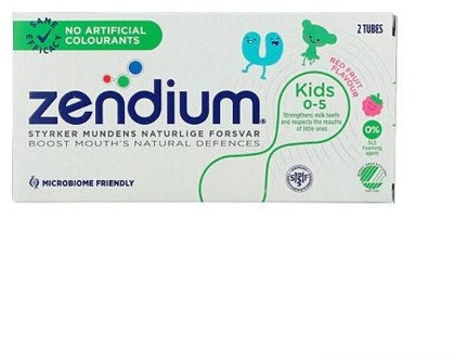 Zendium Tandpasta Zendium Kids 0-5 Years Red Fruit Toothpaste 2 x 50 ml