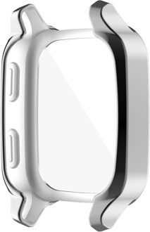 Zenheo Beschermhoes Cover Voor Garmin Venu Sq Soft Tpu Gevallen Voor Garmin Venu Sq Muziek Horloge Full Screen Protector shell grijs