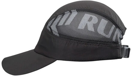 Zenko effen mesh panel baseball cap Zwart - One size