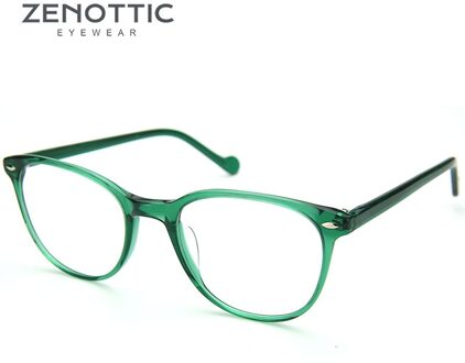 Zenottic Paars Retro Bril Frame Vrouwen Optische Clear Brillen Frame Bijziendheid Verziendheid Vintage Bril Frame 002