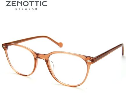 Zenottic Paars Retro Bril Frame Vrouwen Optische Clear Brillen Frame Bijziendheid Verziendheid Vintage Bril Frame 004