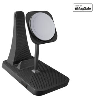 Zens Draadloos oplaadstation 3-in-1 Hoofdstation - Modular Serie - Gerecycled Plastic Zwart - One size