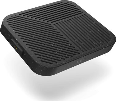Zens Draadloze oplader Hoofdstation - Modular Serie - Enkele draadloze oplader - Gerecycled Plastic Zwart - One size