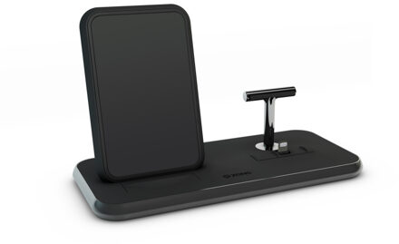 Zens Dual WC + Dock draadloze lader (Zwart)