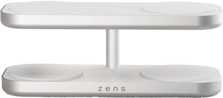 Zens Quattro Wireless Charger Pro 4 - Draadloos oplaadstation - Geschikt voor Qi2 en MagSafe - Wit - One size
