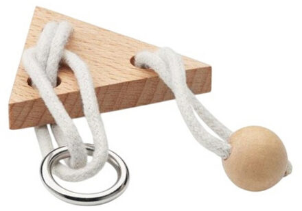 Zenuw bamboe driehoek hersentraining spel - maat One size Bruin/groen