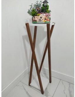 Zeo Hout Decoratieve Salontafel Bloem Bed