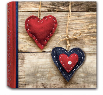 ZEP Fotoboek/fotoalbum Liefde met 20 paginas 32 x 32 x 2,5 cm