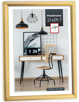 ZEP Fotolijst - goud - kunststof - voor foto van 21 x 29 cm - staand / hangend