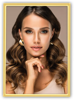 ZEP Fotolijst - goud - metaal - glas - staand - geschikt voor foto van 10 x 15 cm