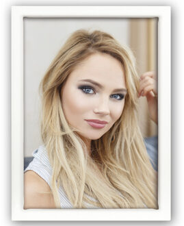 ZEP Fotolijst metaal wit geschikt voor een foto van 13 x 18 cm - Fotolijsten