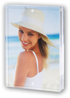 ZEP Fotolijst - transparant - acryl - magnetisch frame - geschikt voor foto van 10 x 15 cm