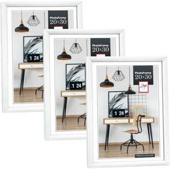 ZEP Fotolijst wit kunststof geschikt voor een foto van 20 x 30 cm