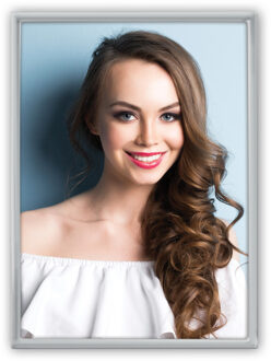 ZEP Fotolijst - zilver - metaal - glas - staand - geschikt voor foto van 10 x 15 cm