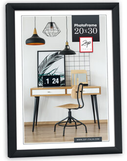 ZEP Fotolijst - zwart - kunststof - voor foto van 20 x 30 cm - staand / hangend