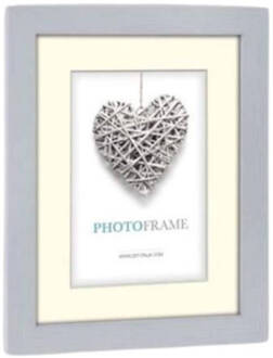 ZEP Houten Fotolijst Grijs Met Passe-partout Regent 8 Formaat 15x20 / 20x30 Cm - V32238