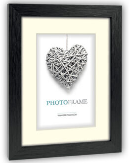 ZEP Houten fotolijst zwart geschikt voor een foto van 13 x 18 cm of 18 x 24 cm