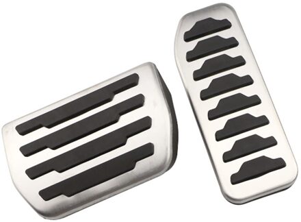 Zeratul Auto Gas Pedalen Rempedaal Voetsteun Pedaal Pad Cover Auto Styling Voor Land Rover Freelander 2007 - 2stk AT zonder rust uit