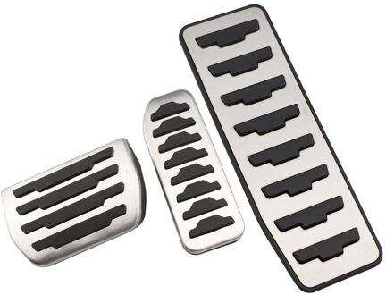 Zeratul Auto Gas Pedalen Rempedaal Voetsteun Pedaal Pad Cover Auto Styling Voor Land Rover Freelander 2007 - 3stk AT met rust uit