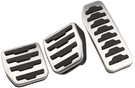 Zeratul Auto Gas Pedalen Rempedaal Voetsteun Pedaal Pad Cover Auto Styling Voor Land Rover Freelander 2007 - 3stk MT zonder rust uit