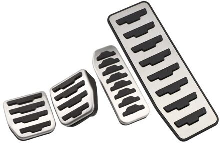 Zeratul Auto Gas Pedalen Rempedaal Voetsteun Pedaal Pad Cover Auto Styling Voor Land Rover Freelander 2007 - 4stk MT met rust uit