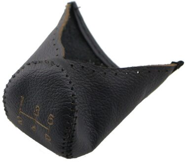 Zeratul Voor Mitsubishi Outlander Lancer Evolution Pajero Asx Onderdelen 1Pc Lederen At Mt Auto Gear Hoofd Pookknop Cover gear Kragen zwart lijn MT