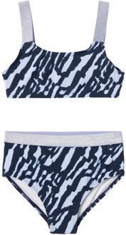 Zeria Bikini Meisjes donkerblauw - lichtblauw - 110/116