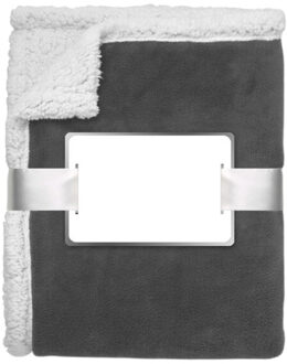 Zermatt koraal fleecedeken Grijs - One size