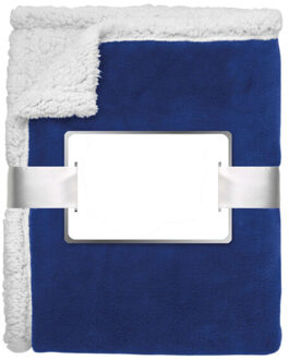 Zermatt koraal fleecedeken - maat One size Blauw