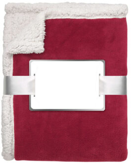 Zermatt koraal fleecedeken - maat One size Rood