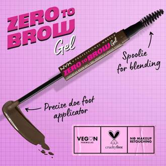 Zero To Brow Longwear Vegan Tinted Eyebrow Gel 13g (Various Shades) - Espresso