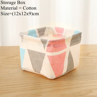 Zerolife 1Pc 12X9Cm Desktop Opslag Mand Speelgoed Opbergdoos Naaien Cosmetica Mand Thuis Organisator Vouwen Wasserij bag Organizer 34106