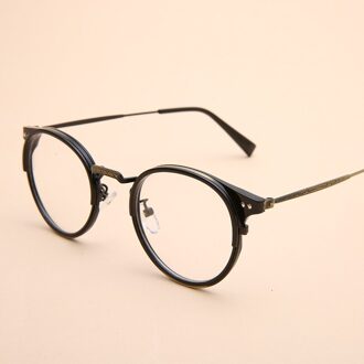 Zerosun Vintage Brillen Frames Mannen Vrouwen Oval Schildpad Zwart Glazen Mannelijke Retro Nerd Bril Voor Optic grijs