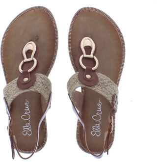 Zerra raffia wreefring | maat: | kleur: | dames sandalen Klaproos - 41