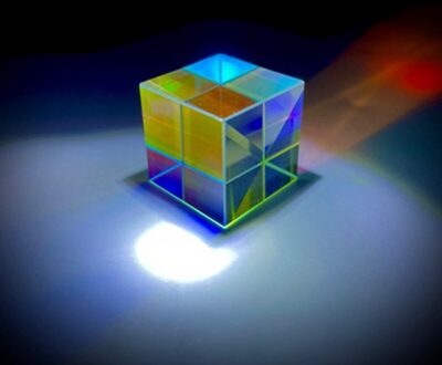 Zes-Zijdige Heldere Licht Kubus Stained Glass Prisma Beam Splitting Prisma Optische Experiment Instrument Optische Lens