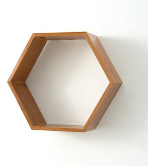 Zeshoekige decoratieve plank kinderkamer woonkamers Wall opknoping Partitie Slaapkamer Boekenplank Punch gratis