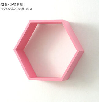 Zeshoekige decoratieve plank kinderkamer woonkamers Wall opknoping Partitie Slaapkamer Boekenplank Punch gratis