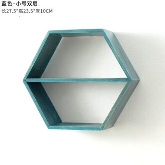 Zeshoekige decoratieve plank kinderkamer woonkamers Wall opknoping Partitie Slaapkamer Boekenplank Punch gratis