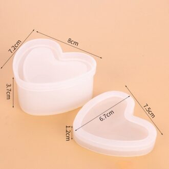 Zeshoekige Opbergdoos Epoxy Mould Kristallen Tafel Top Decoratie Pruimenbloesem Vierkante Ronde Siliconen Mal-Ronde licht grijs