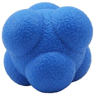 Zeshoekige Reactie Bal Siliconen Agility Coördinatie Reflex Oefening Sport Fitness Training Bal Blauw